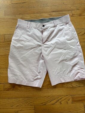 Nike Men's Light Pink Flat-Front Casual Shorts